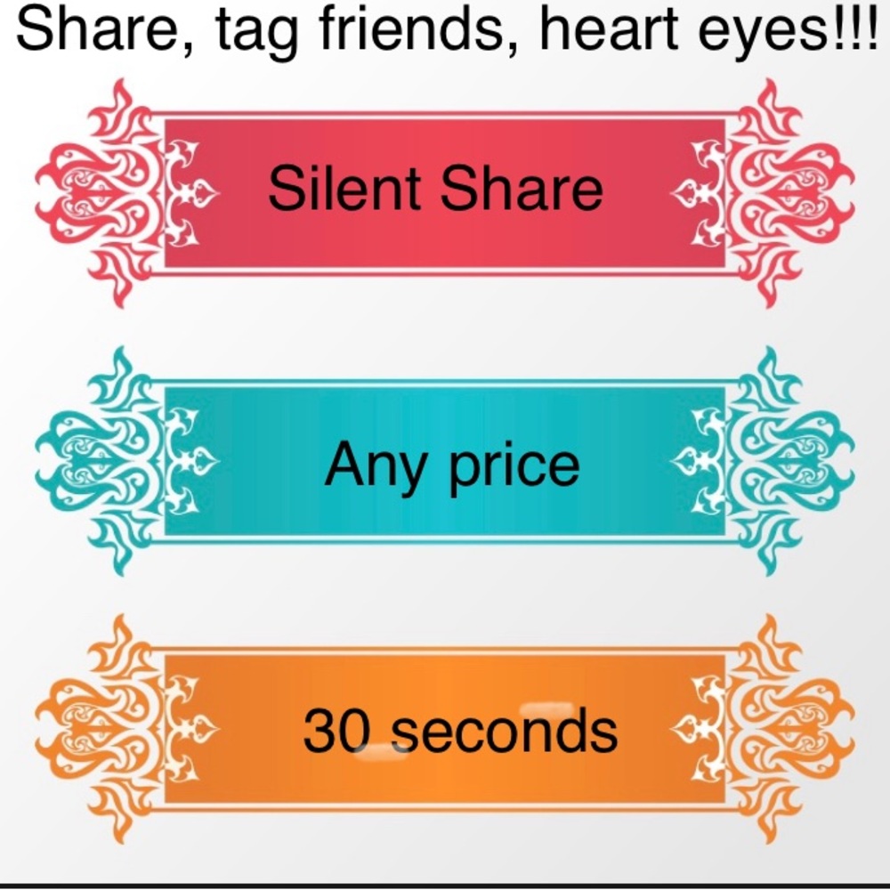 Like this! Share show! Give love, share out, tag friends. Let’s get some buyers!